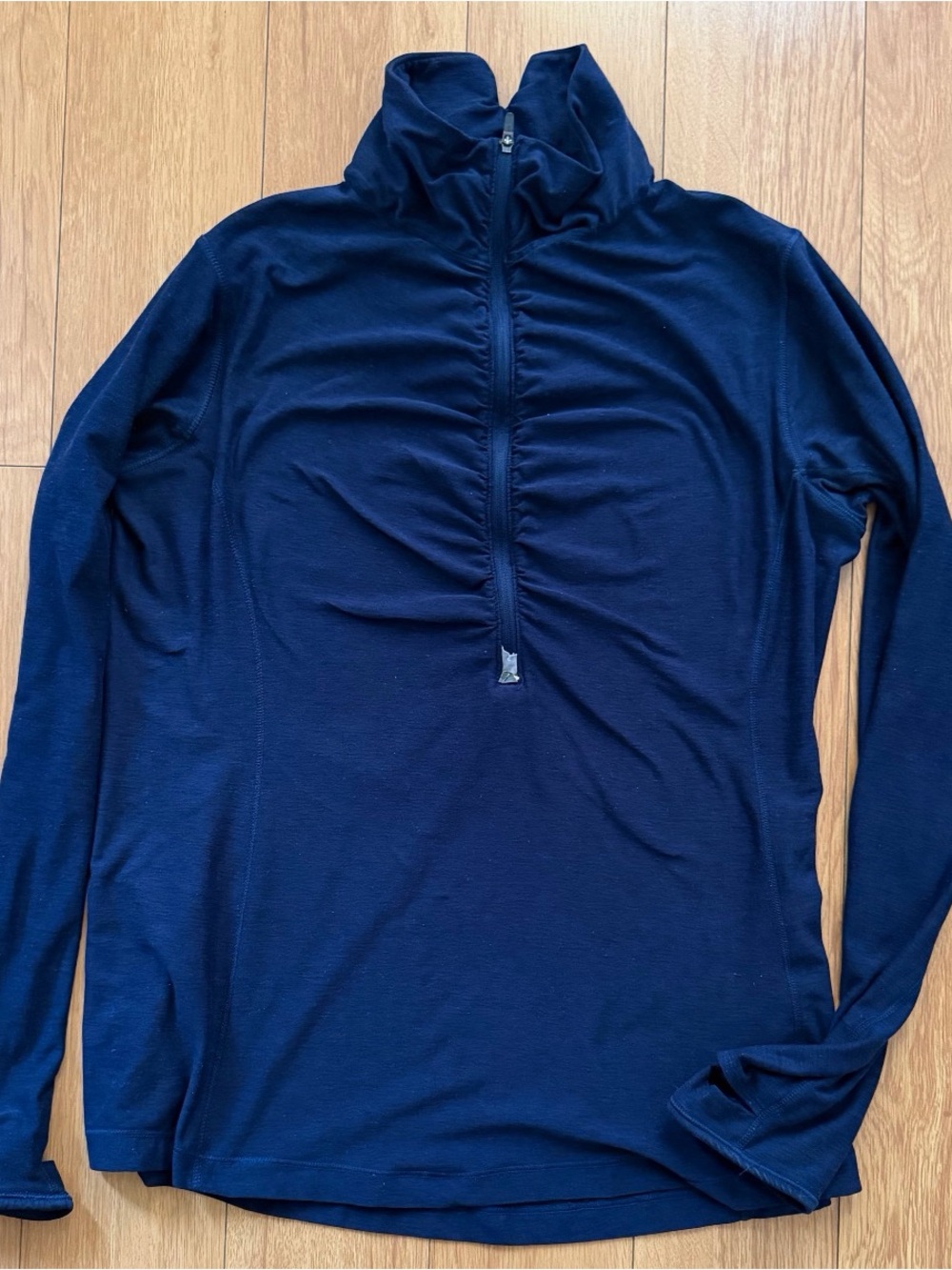 New Balance Navy Half-Zip Performance Top